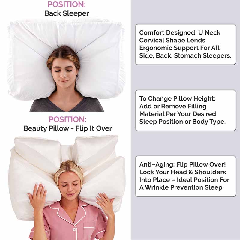 Pink Wife Pillow gift box with Hermetically clean, air and vacuum sealed memory foam. VIP program & 101 day money back guarantee!