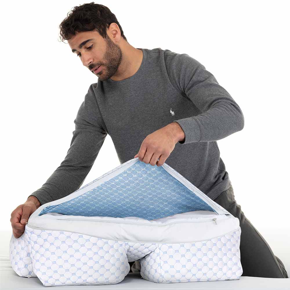 Wife Pillow Cooling Fabric Cover - Luxurious, secure fit for comfortable and cool sleep.