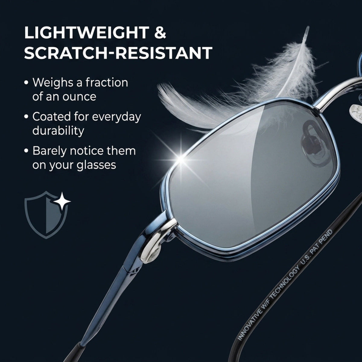 Clip only - Shiny Blue Silver
