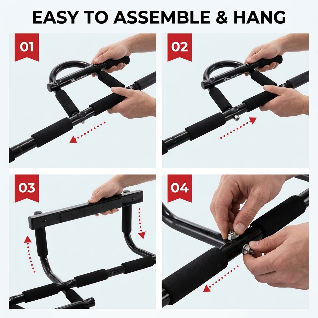 Iron, Chin Up & Pull-Up Bar Gen. 2 doorway pull-up bar — del06_Product_Photo
