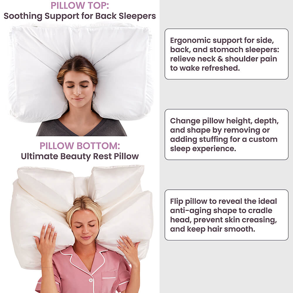 Position: Back Sleeper, Beauty Pillow - Filp It Over