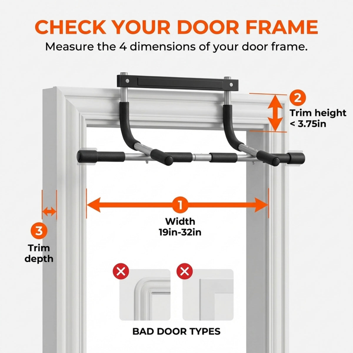 Iron, Chin Up & Pull-Up Bar Gen. 1 doorway pull-up bar — uptv-frst-pull-v2-02
