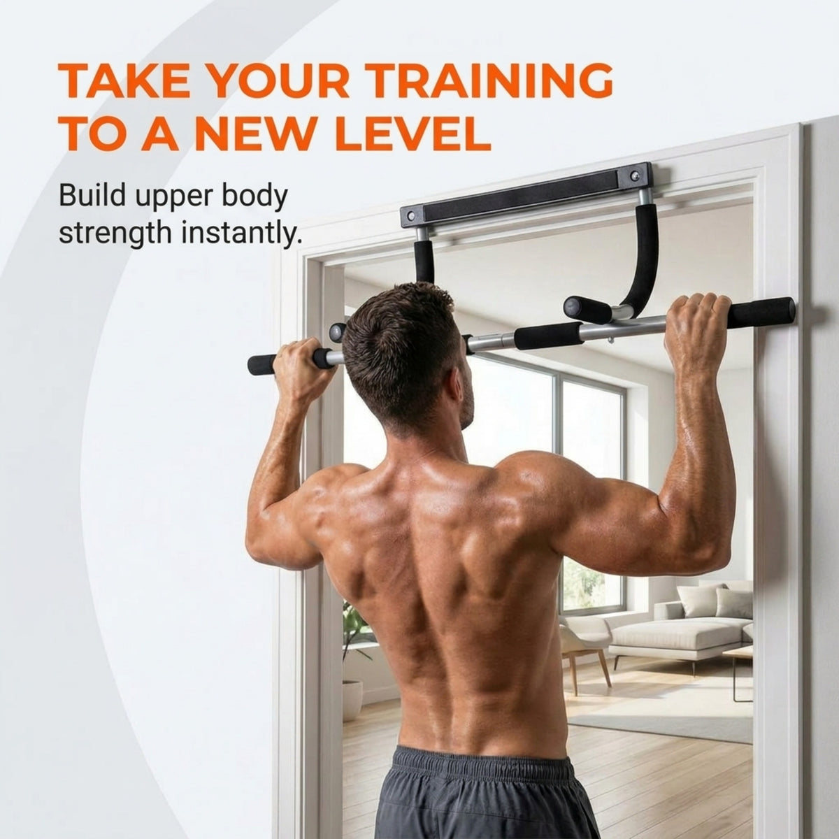 Iron, Chin Up & Pull-Up Bar Gen. 1 doorway pull-up bar — uptv-frst-pull-v2-03