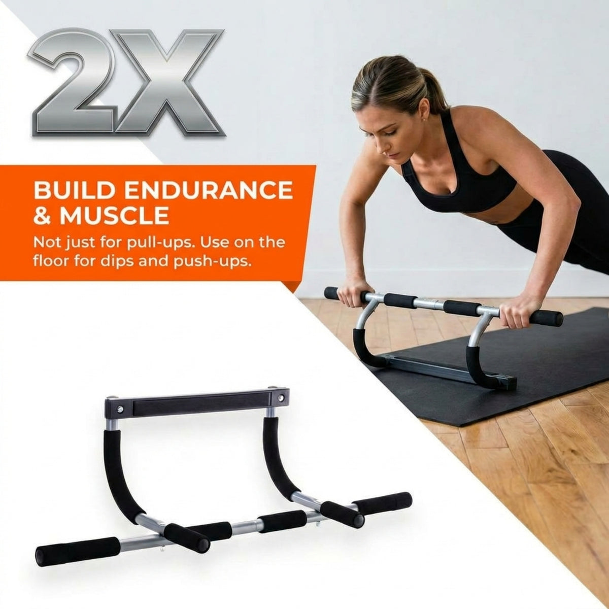 Iron, Chin Up & Pull-Up Bar Gen. 1 doorway pull-up bar — uptv-frst-pull-v2-06