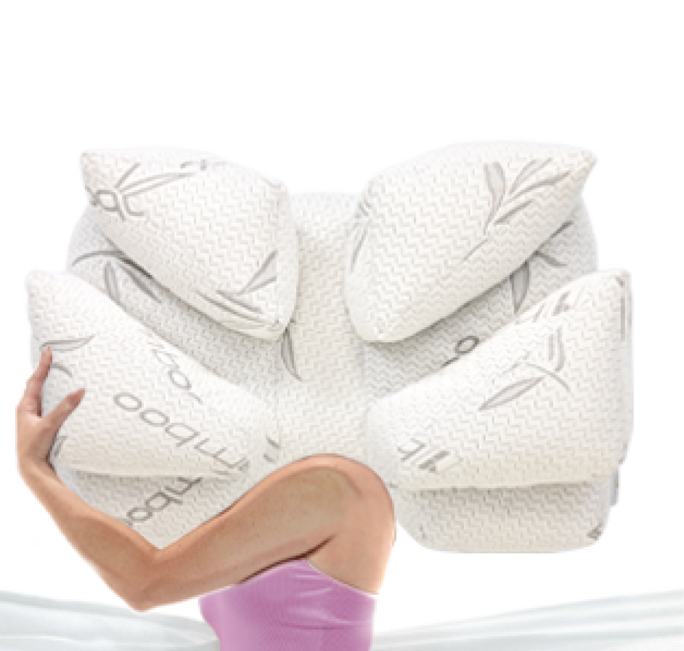 Hug the wing, one of six arm positions on the Wife Pillow 2.0
