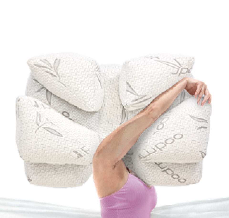 Over, other side, one of six arm positions on the Wife Pillow 2.0