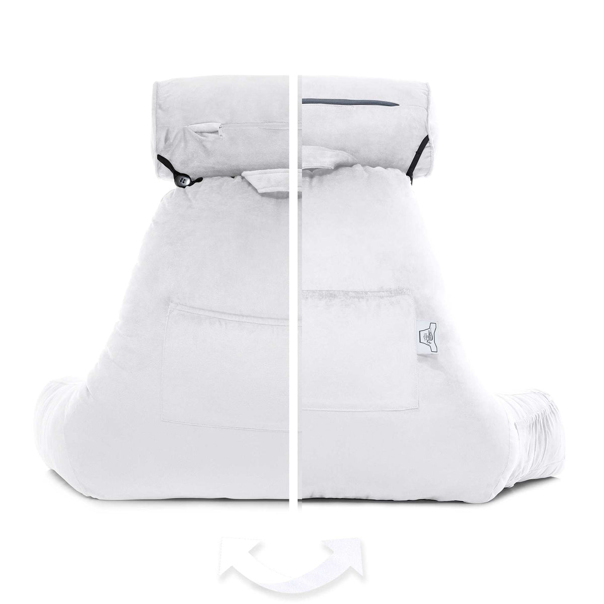 360 - HUSB-COW-WHITE - Husband Pillow