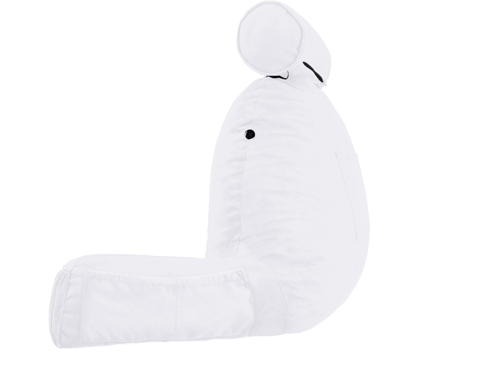 360 - MINICOV-MiCOWHUS-White - Husband Pillow