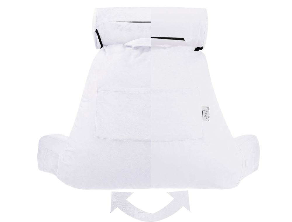 360 - MINICOV-MiCOWHUS-White - Husband Pillow