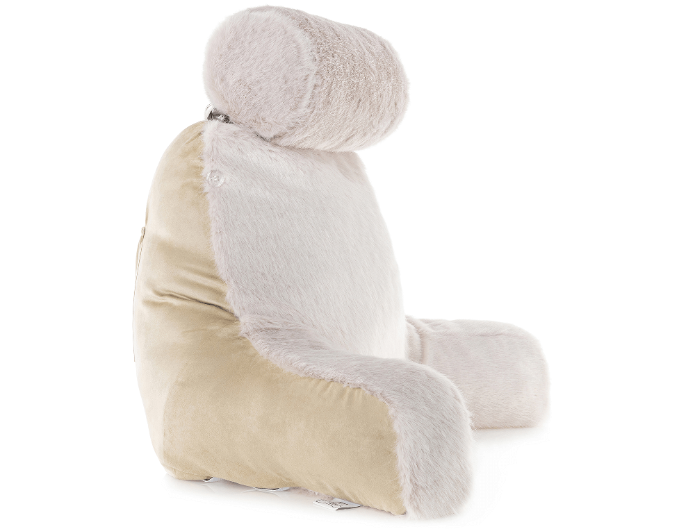 360 - MINIHUSB-FFUR-Wolf-Gold - Husband Pillow