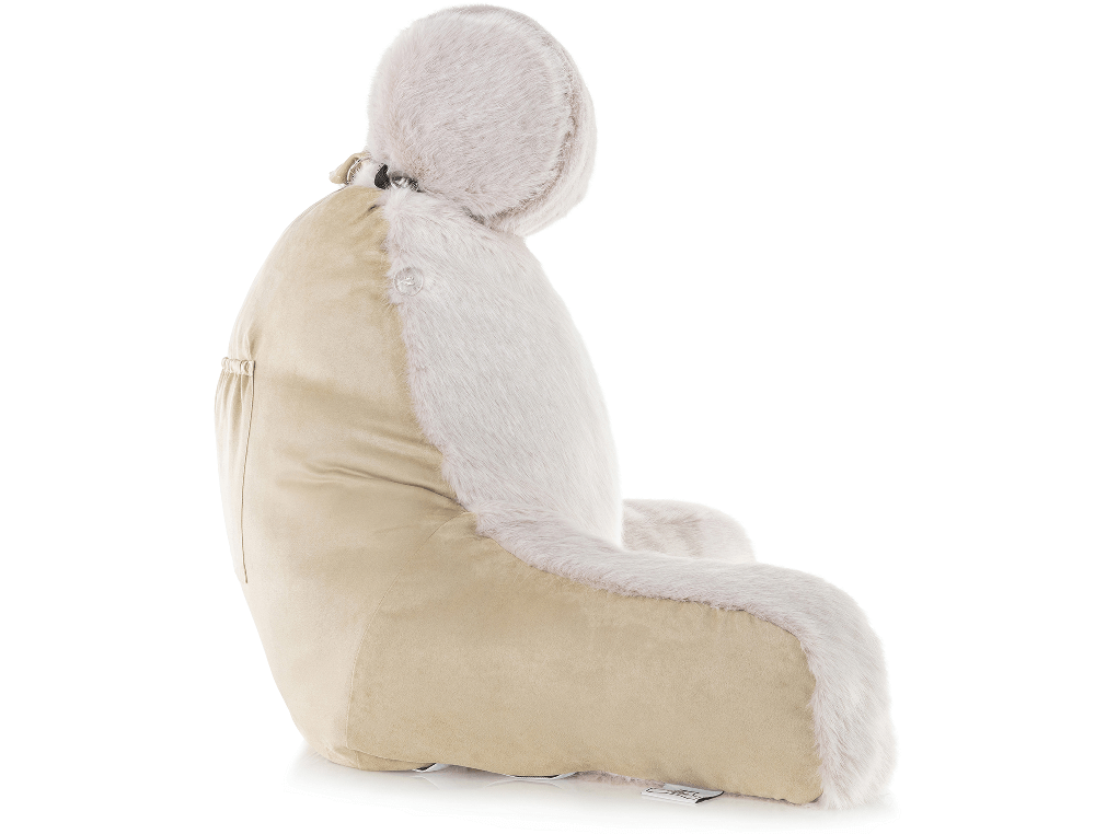 360 - MINIHUSB-FFUR-Wolf-Gold - Husband Pillow