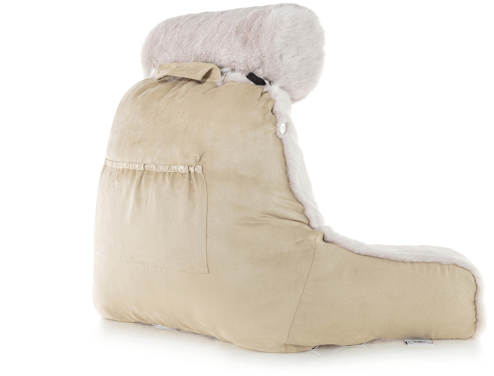 360 - MINIHUSB-FFUR-Wolf-Gold - Husband Pillow