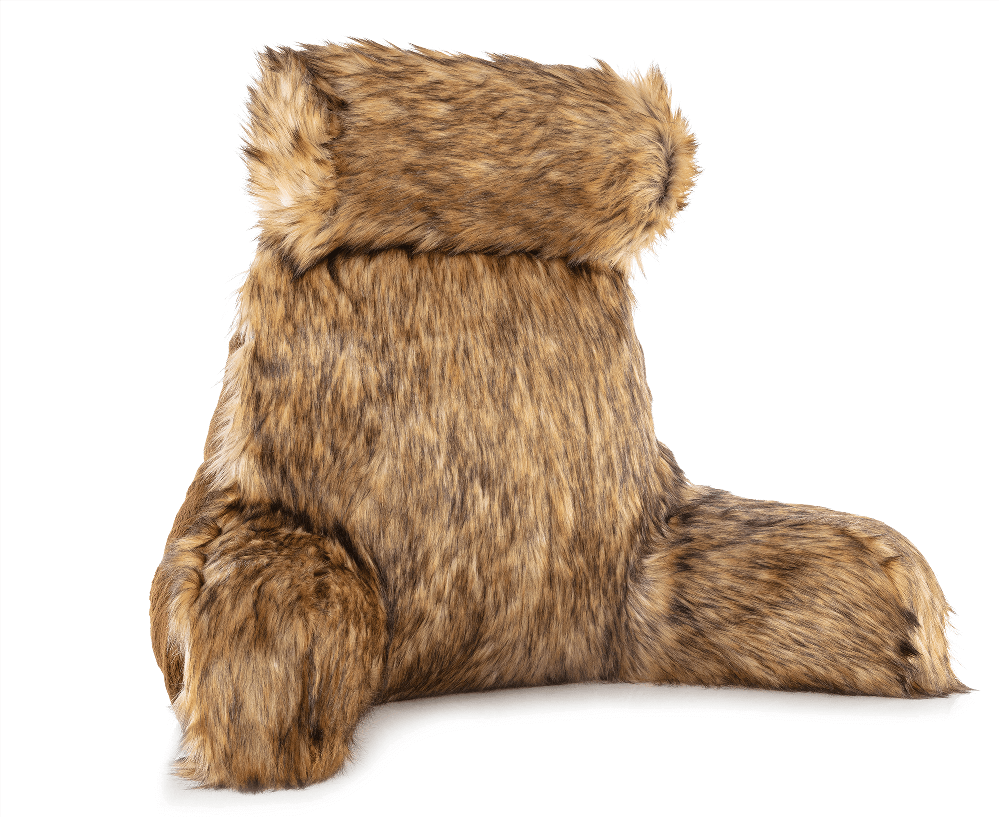 360 - MINICOV-FFUR-BRWN - Husband Pillow