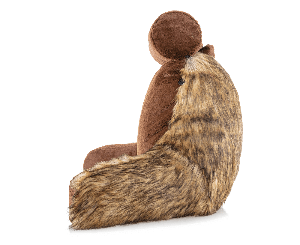 360 - MINICOV-FFUR-BRWN - Husband Pillow