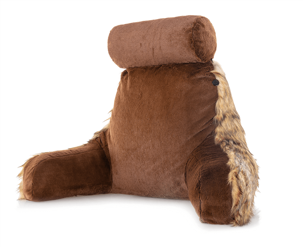 360 - MINICOV-FFUR-BRWN - Husband Pillow