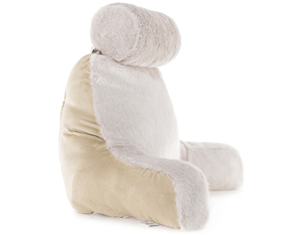 360 - HUSB-FFUR-Wolf-Gold - Husband Pillow