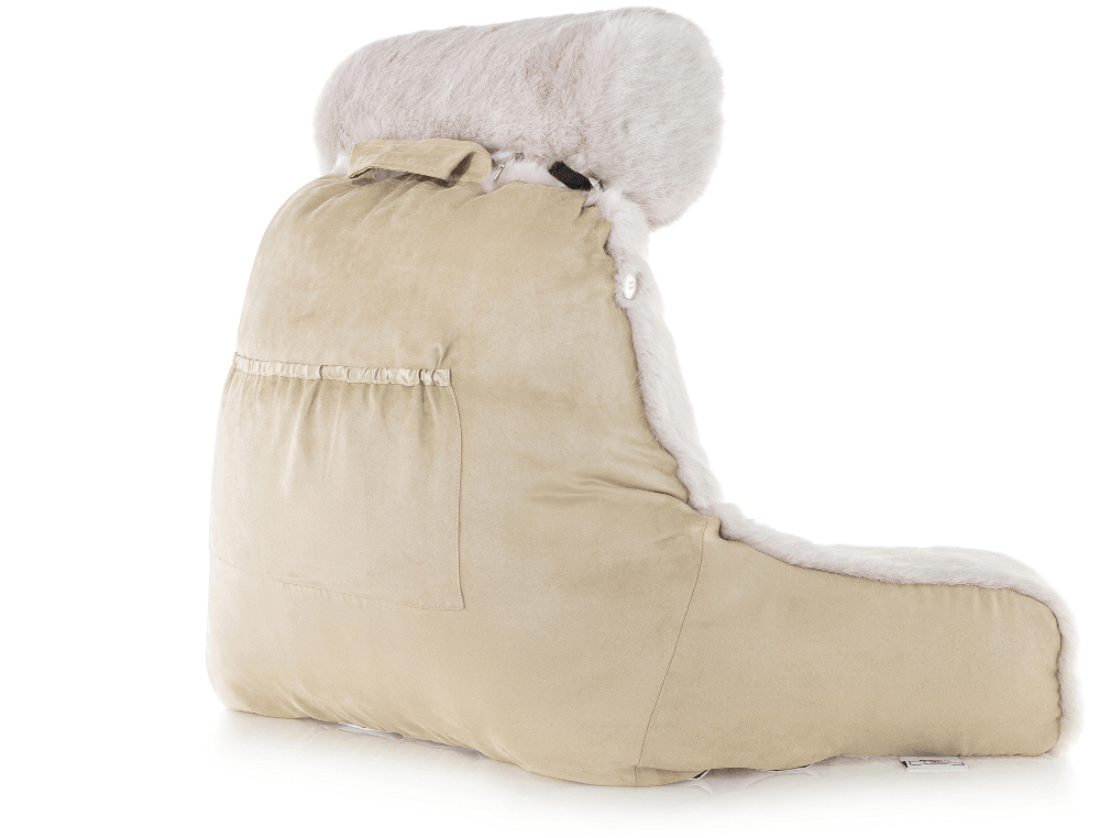 360 - HUSB-FFUR-Wolf-Gold - Husband Pillow