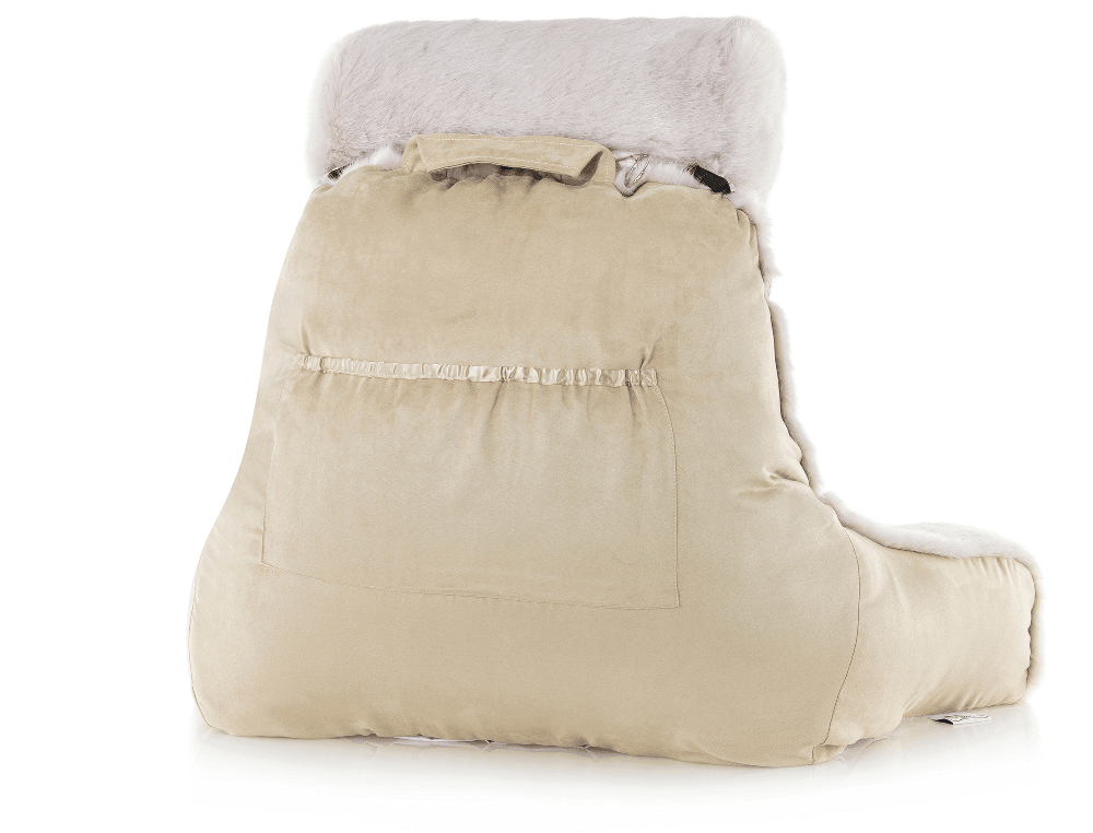 360 - HUSB-FFUR-Wolf-Gold - Husband Pillow