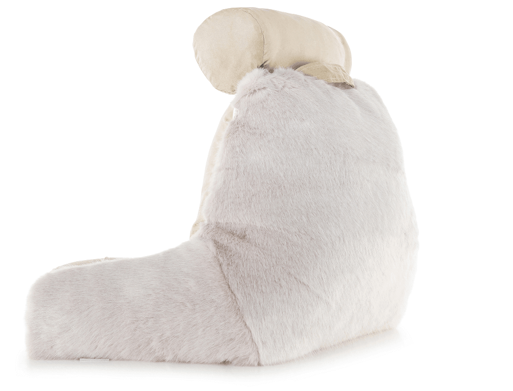 360 - HUSB-FFUR-Wolf-Gold - Husband Pillow