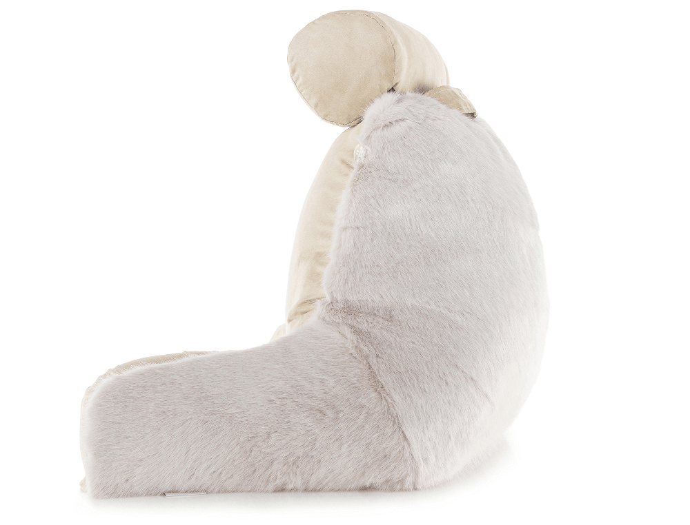 360 - HUSB-FFUR-Wolf-Gold - Husband Pillow