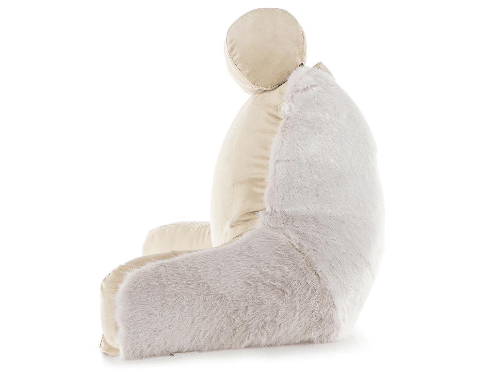 360 - HUSB-FFUR-Wolf-Gold - Husband Pillow