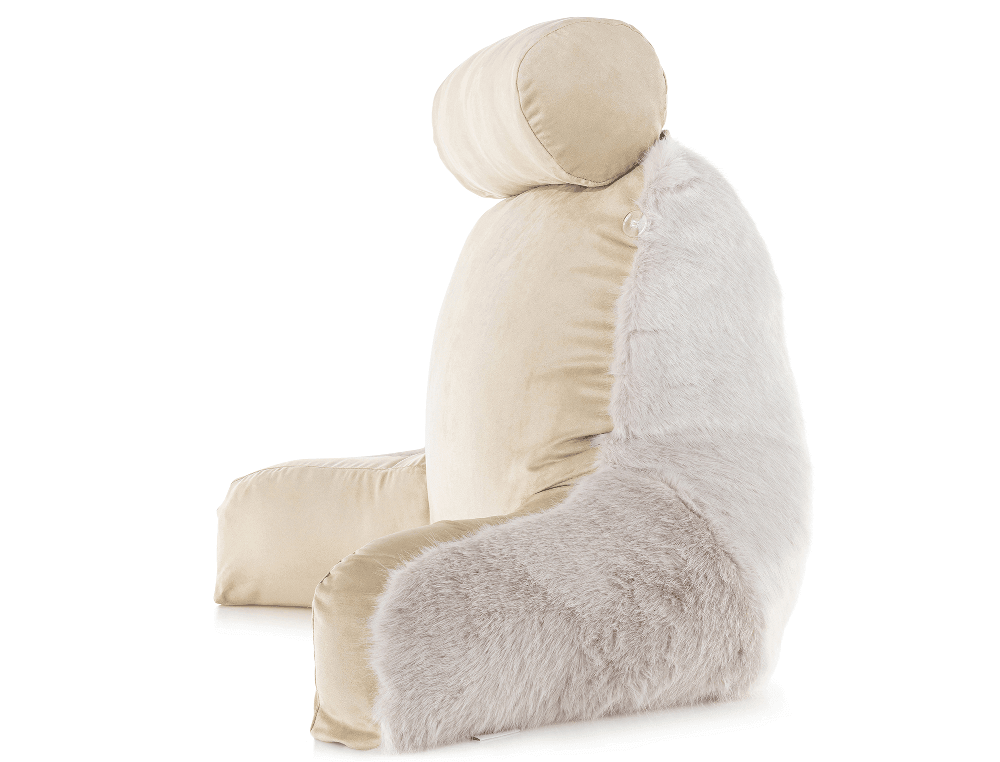 360 - HUSB-FFUR-Wolf-Gold - Husband Pillow