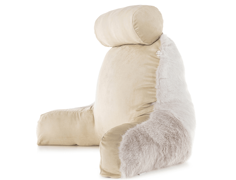 360 - HUSB-FFUR-Wolf-Gold - Husband Pillow