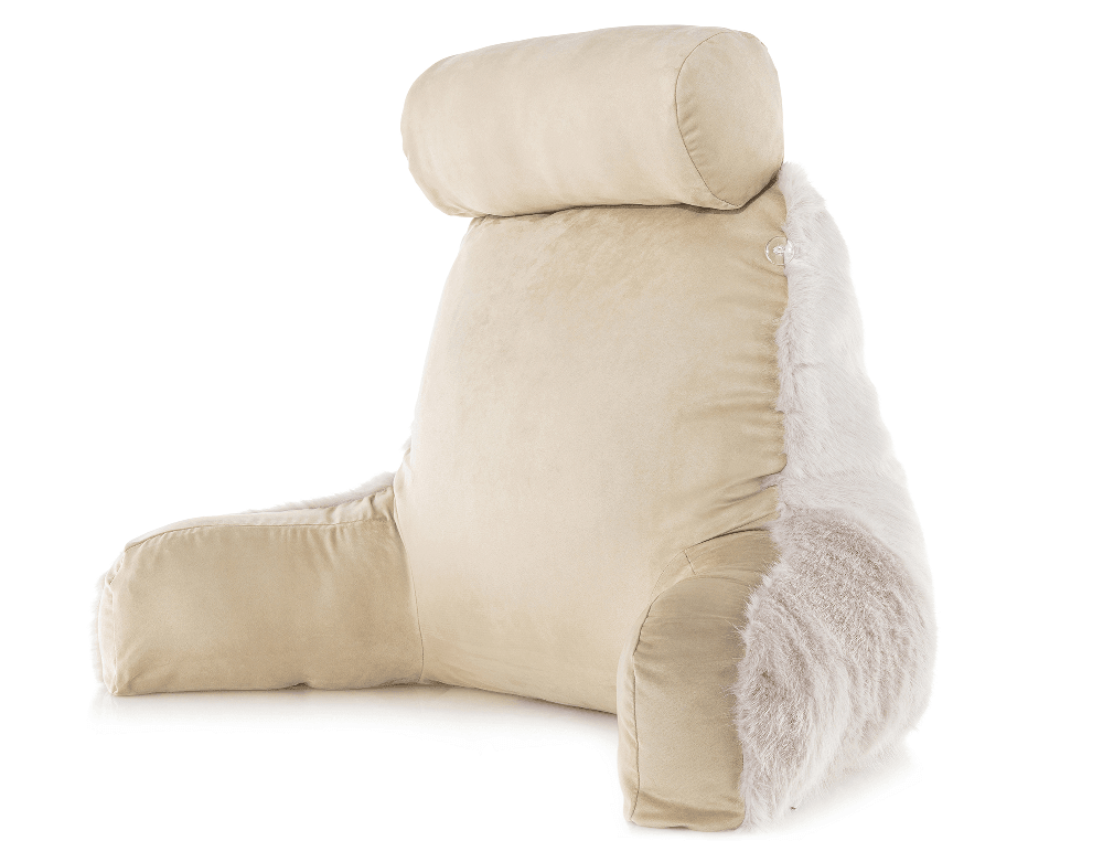 360 - HUSB-FFUR-Wolf-Gold - Husband Pillow