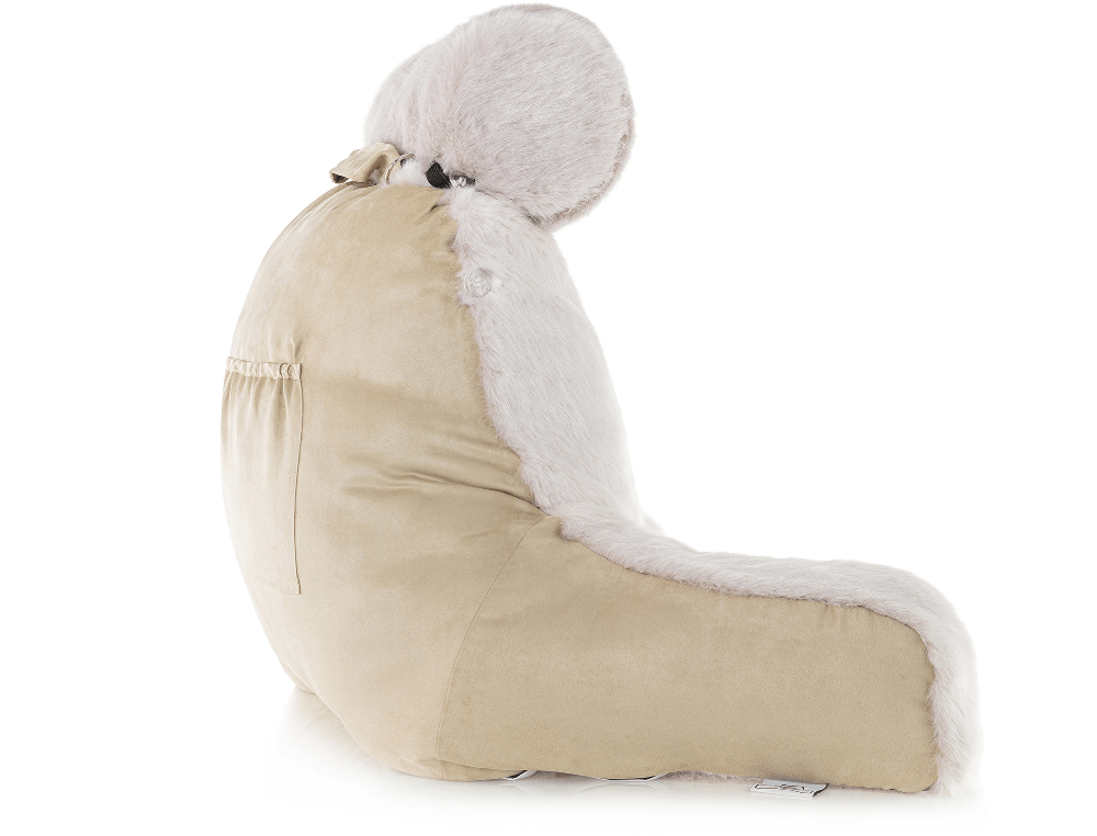 360 - MINICOV-FFUR-Wolf-Gold - Husband Pillow