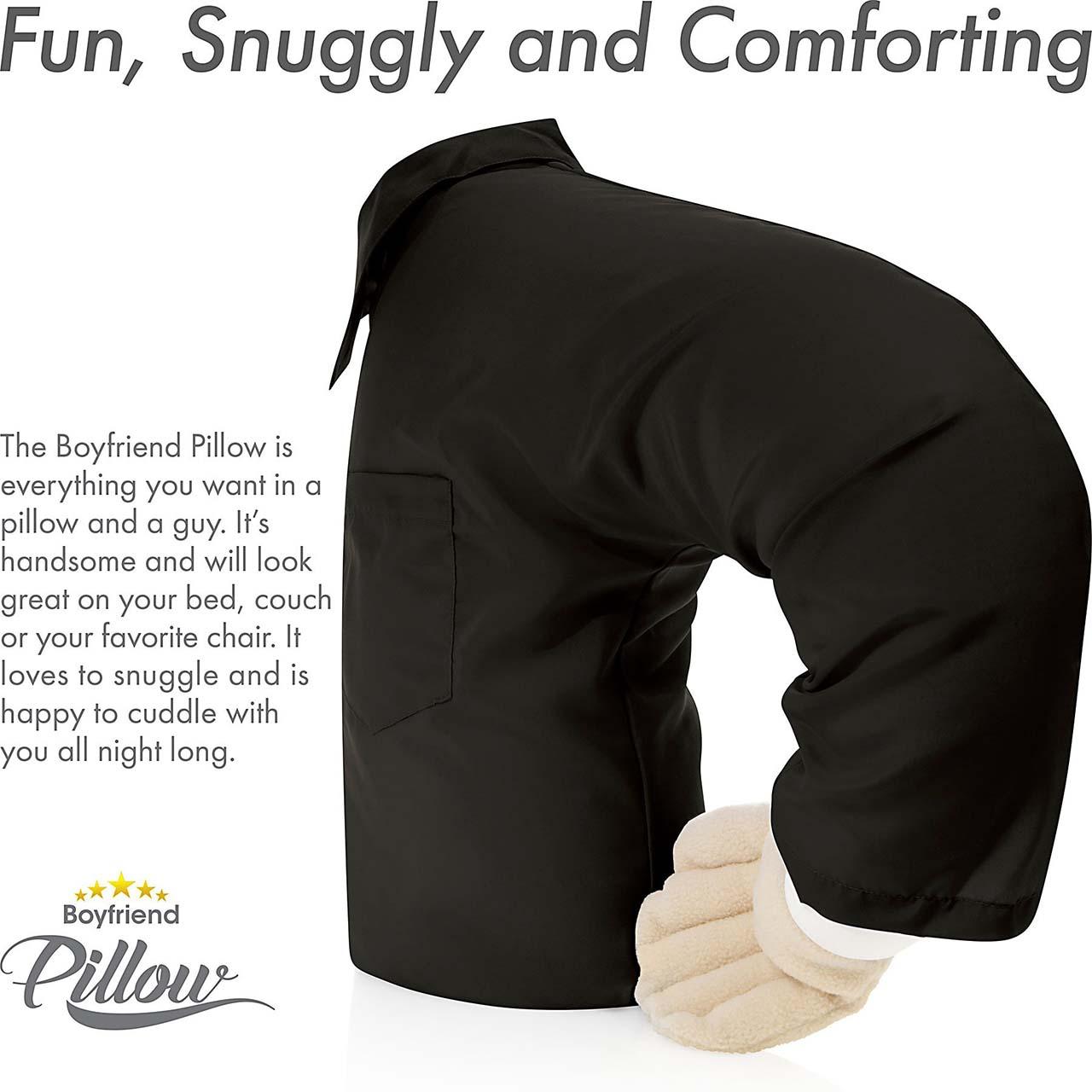 Boyfriend Pillow Microbead Filling With Cotton Shirt Always Cozy a