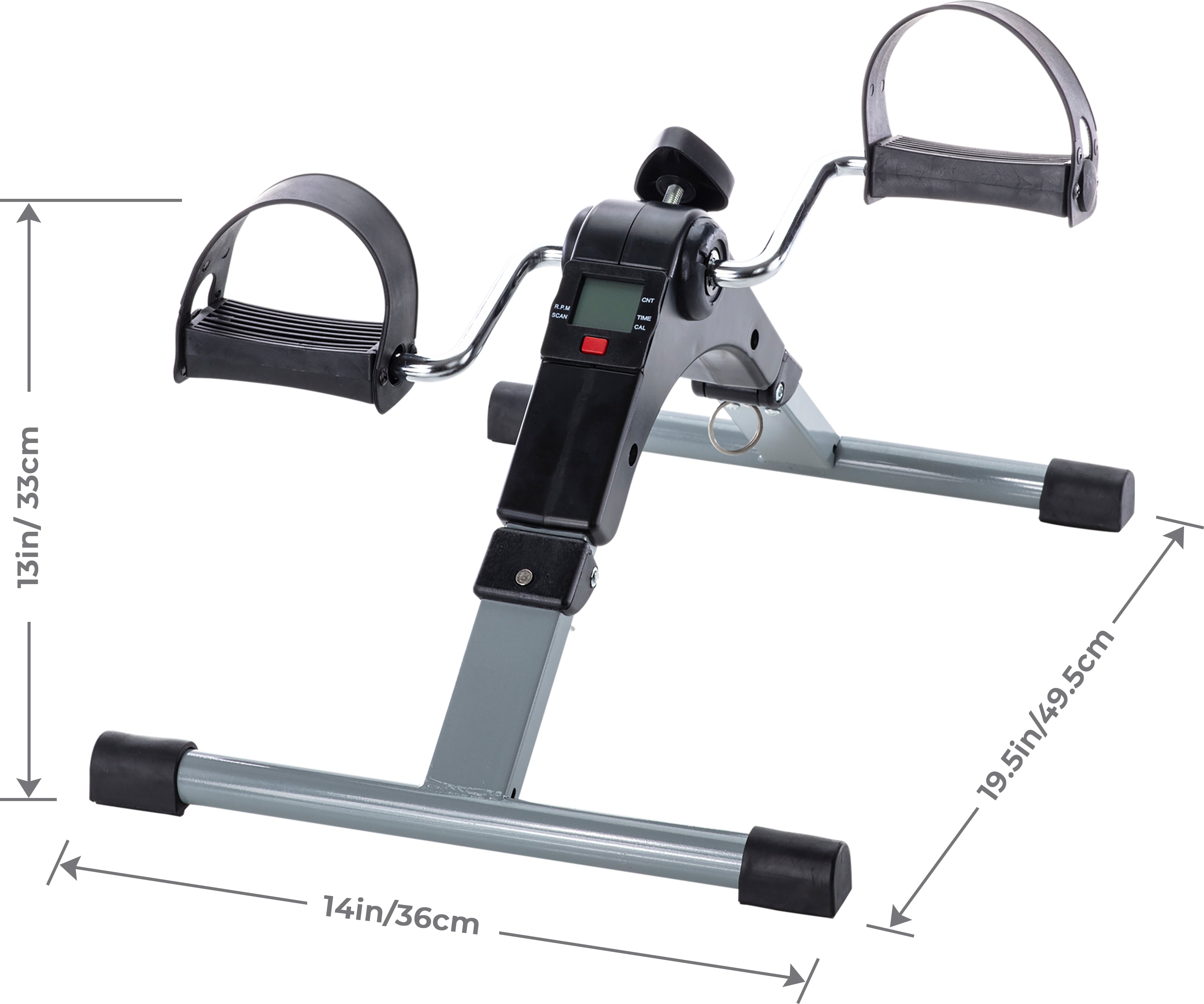 vertical pedal bike Folding Pedal Exercise Bike to Strengthen and Tone Legs or Arms