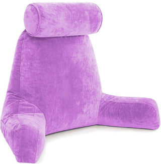 XXL Husband Pillow Oversized Bed Backrest Pillow with Arms - Light Purple