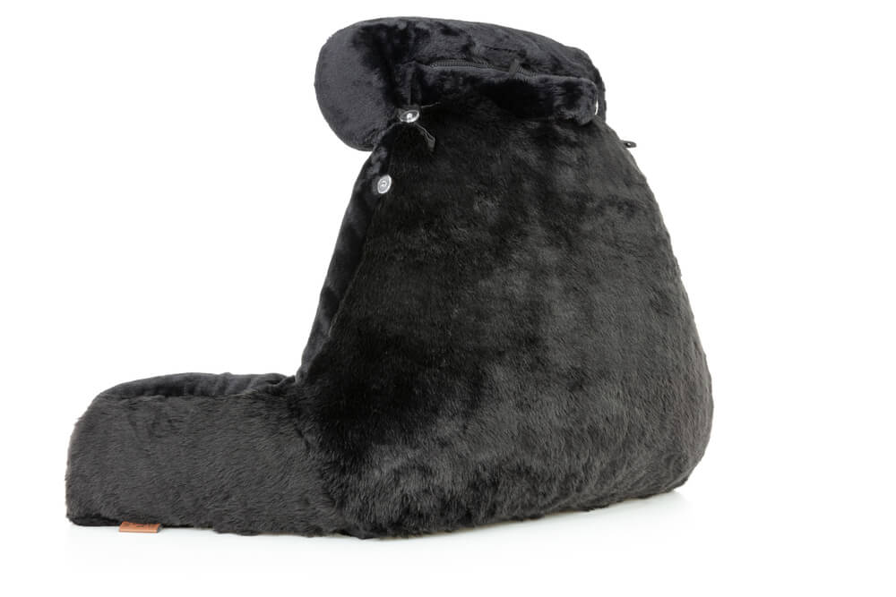 360 - HUSB-FFUR-BLK-Panth - Husband Pillow