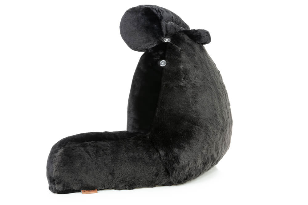 360 - HUSB-FFUR-BLK-Panth - Husband Pillow