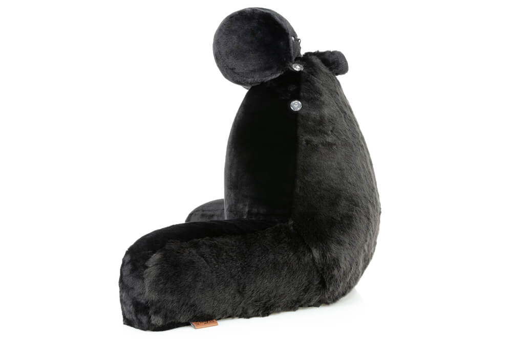 360 - HUSB-FFUR-BLK-Panth - Husband Pillow