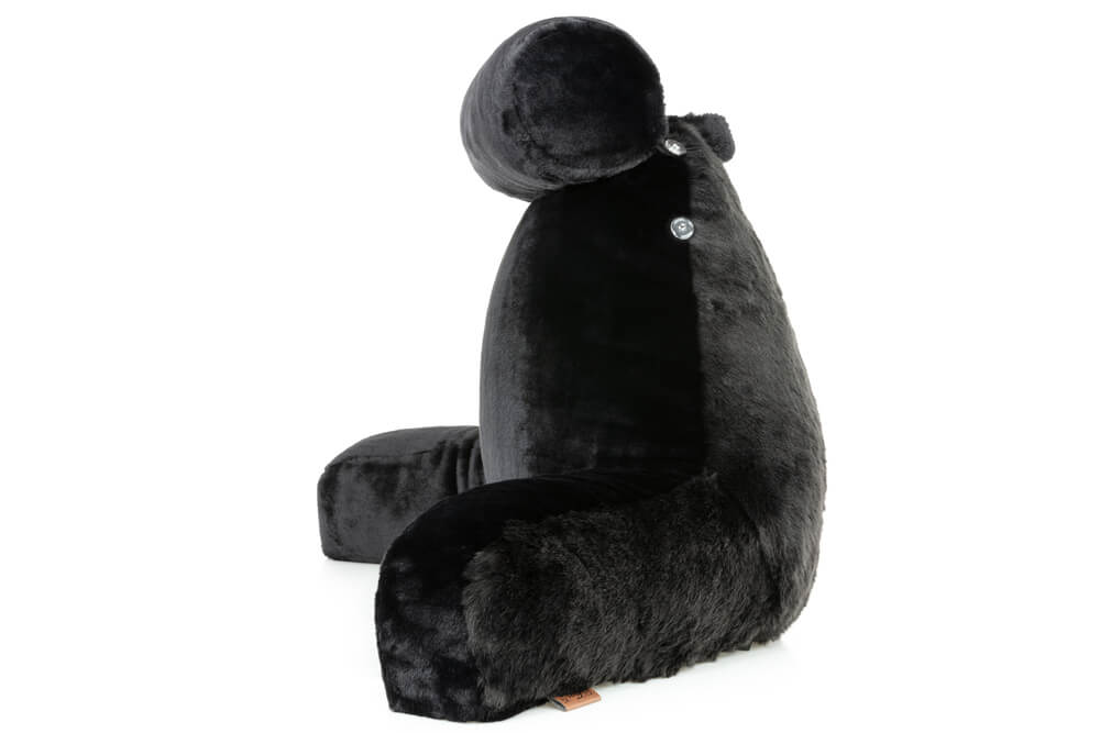 360 - HUSB-FFUR-BLK-Panth - Husband Pillow