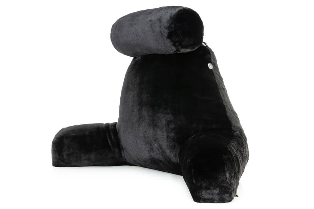 360 - HUSB-FFUR-BLK-Panth - Husband Pillow
