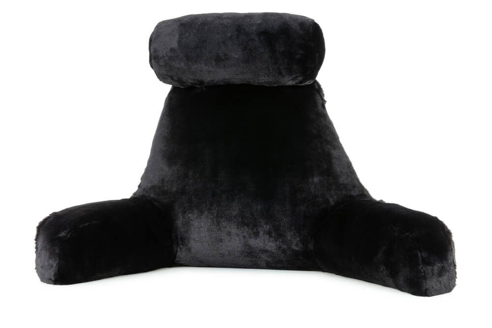 360 - HUSB-FFUR-BLK-Panth - Husband Pillow