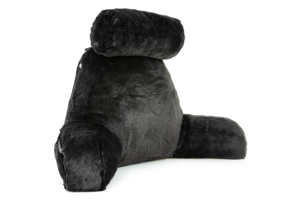360 - HUSB-FFUR-BLK-Panth - Husband Pillow