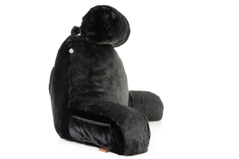 360 - HUSB-FFUR-BLK-Panth - Husband Pillow