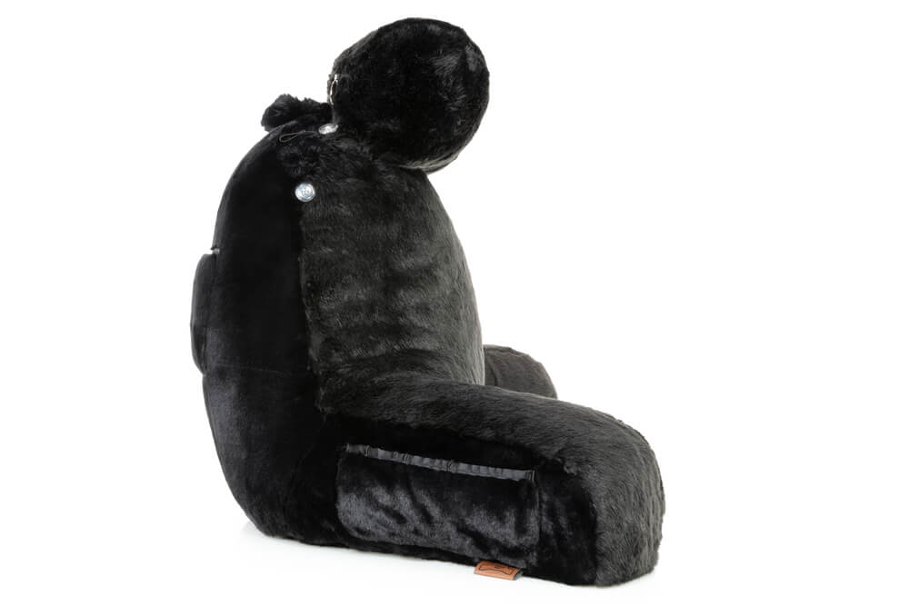 360 - HUSB-FFUR-BLK-Panth - Husband Pillow