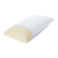 Talalay Latex Bed Pillow w/ Breathable Cotton Cover-Naturally Buoyant