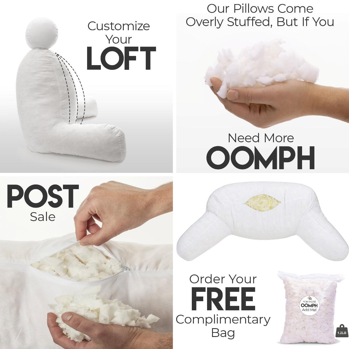 Back Pillow with Arms Best Bed Rest Pillow with Arms Husband Pillow