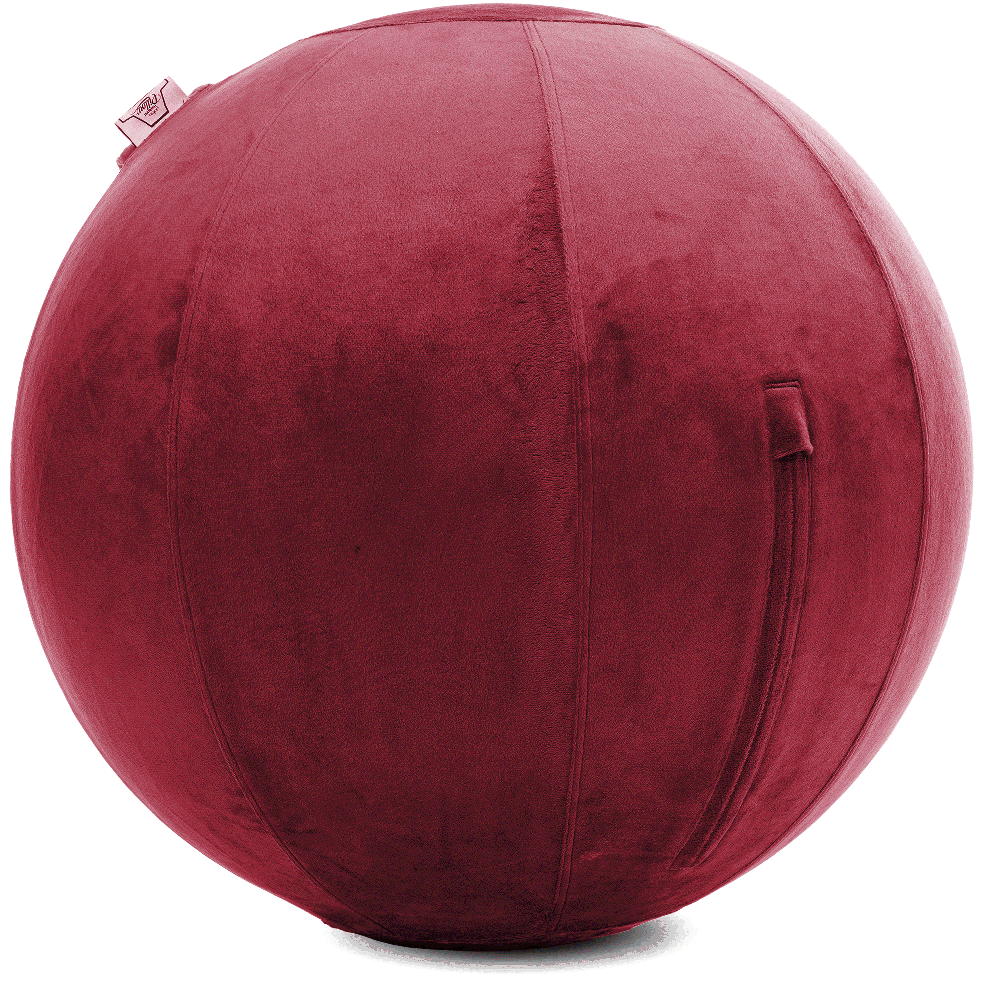 360 - YOGA-75-PBALL-Maroon-Manual - Husband Pillow