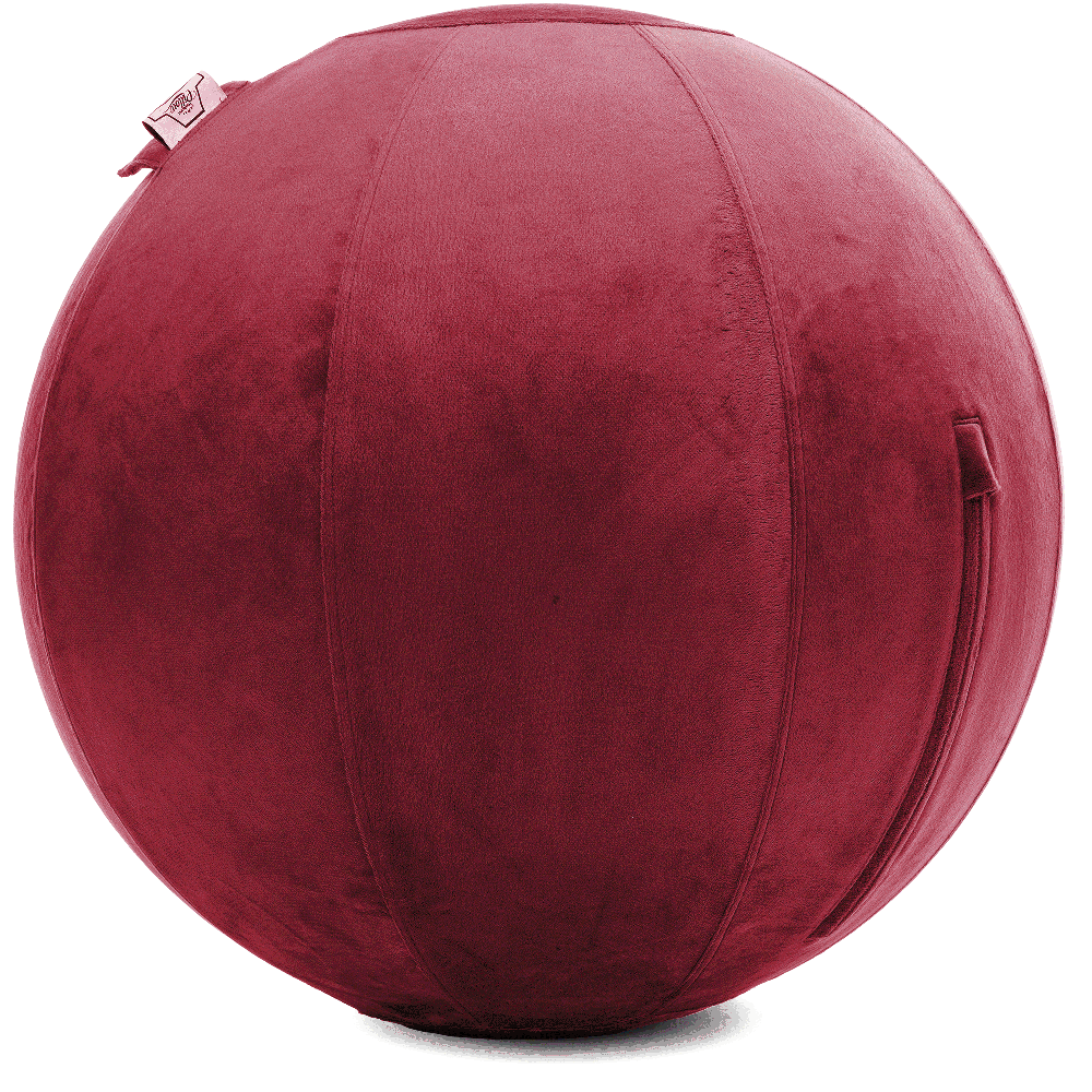 360 - YOGA-75-PBALL-Maroon-Manual - Husband Pillow