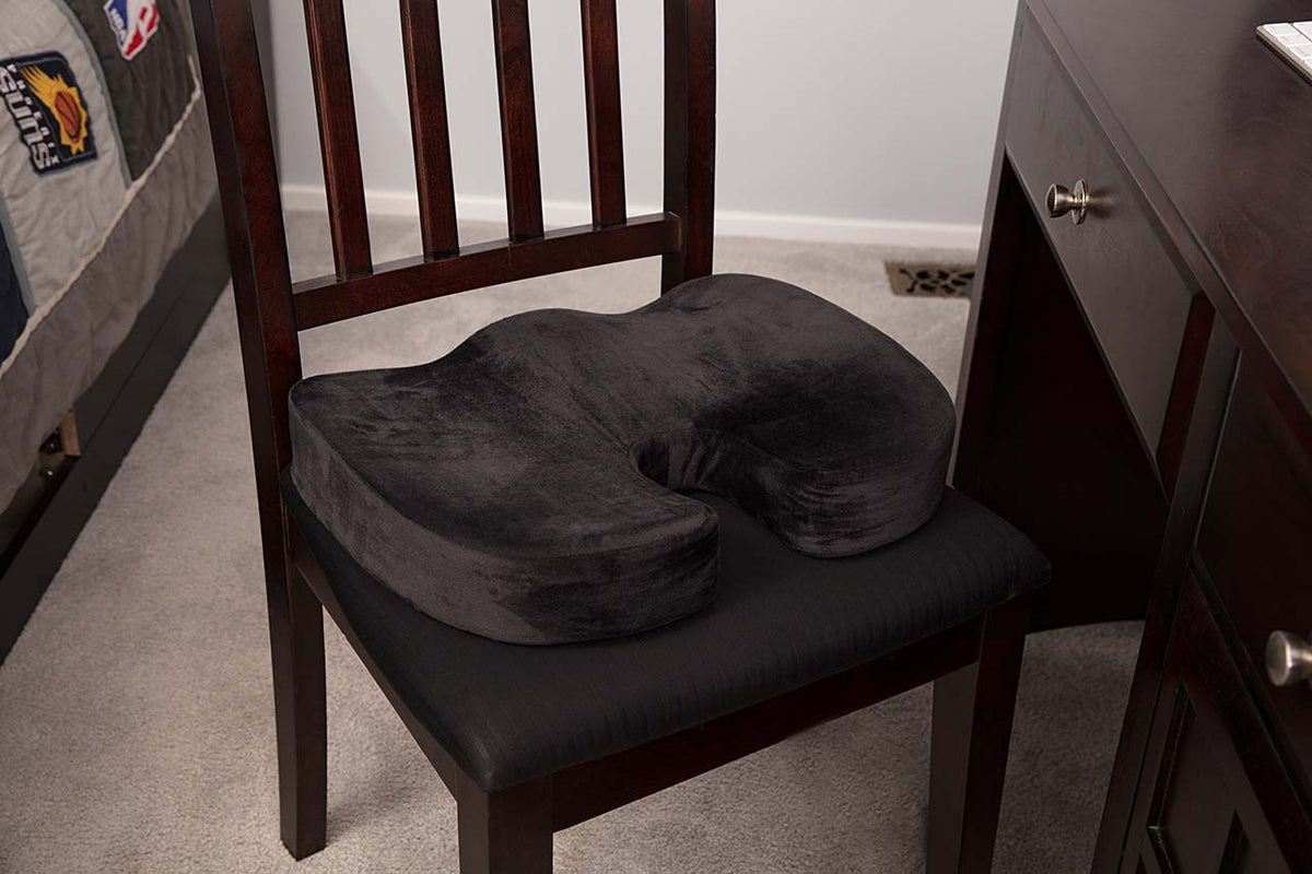 Coccyx Orthopedic Gel Enhanced Comfort Foam - Sciatica Relief - Seat Cushion - Husband Pillow