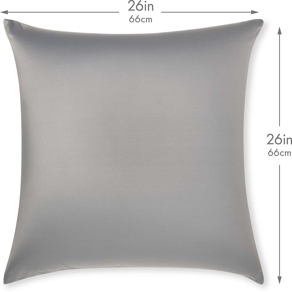 18 x 18 Throw Pillow Cozy Soft Microbead: 1 PC, Dark Grey