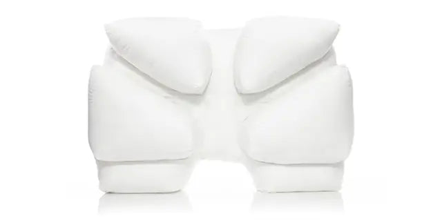 Wife Pillow 2.0 turning to the front, the wings on top to hug